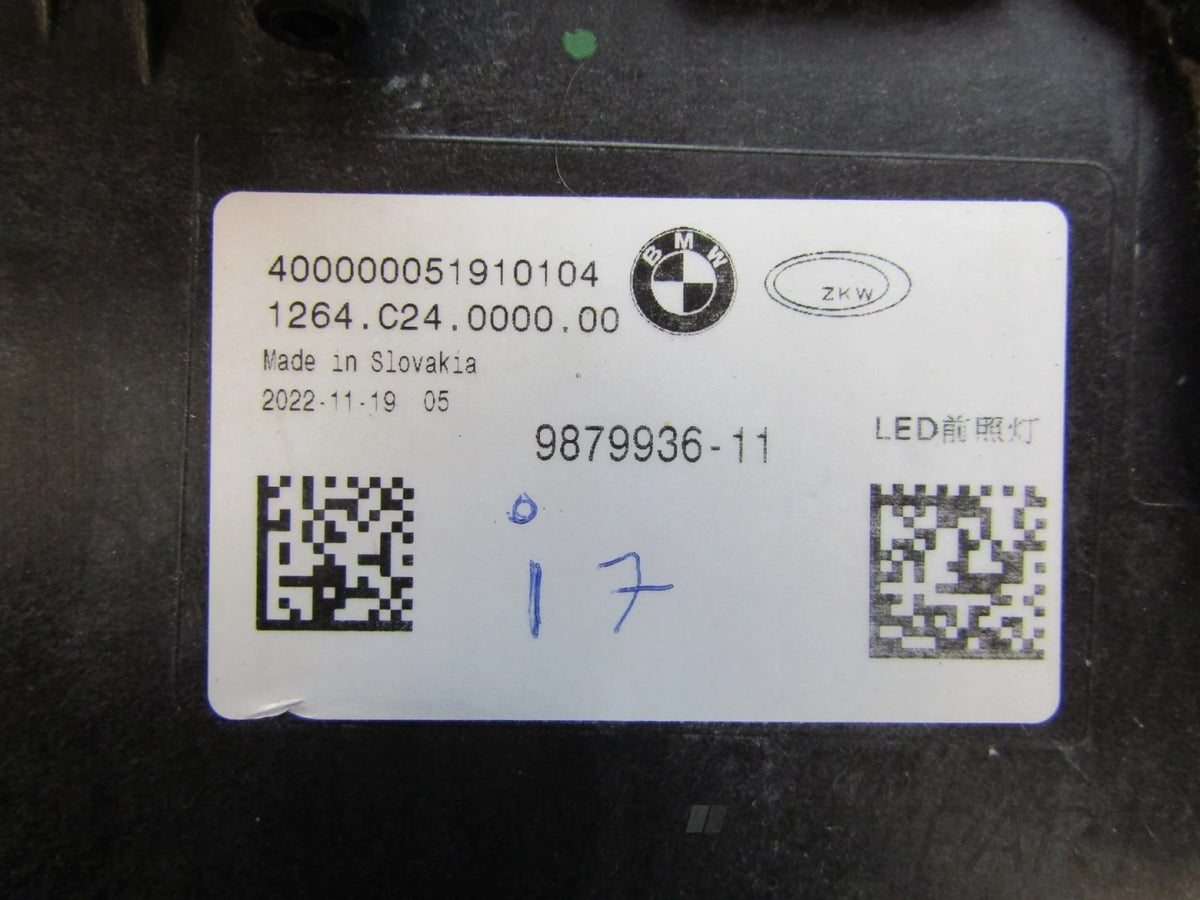 BMW 7 G70 Front LED Headlight DRL SVAROWSKI RH 22- 9879936