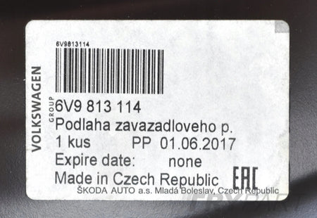SKODA FABIA III 6V9 ESTATE BOOT LINER FLOOR WALL REAR 6V9813114