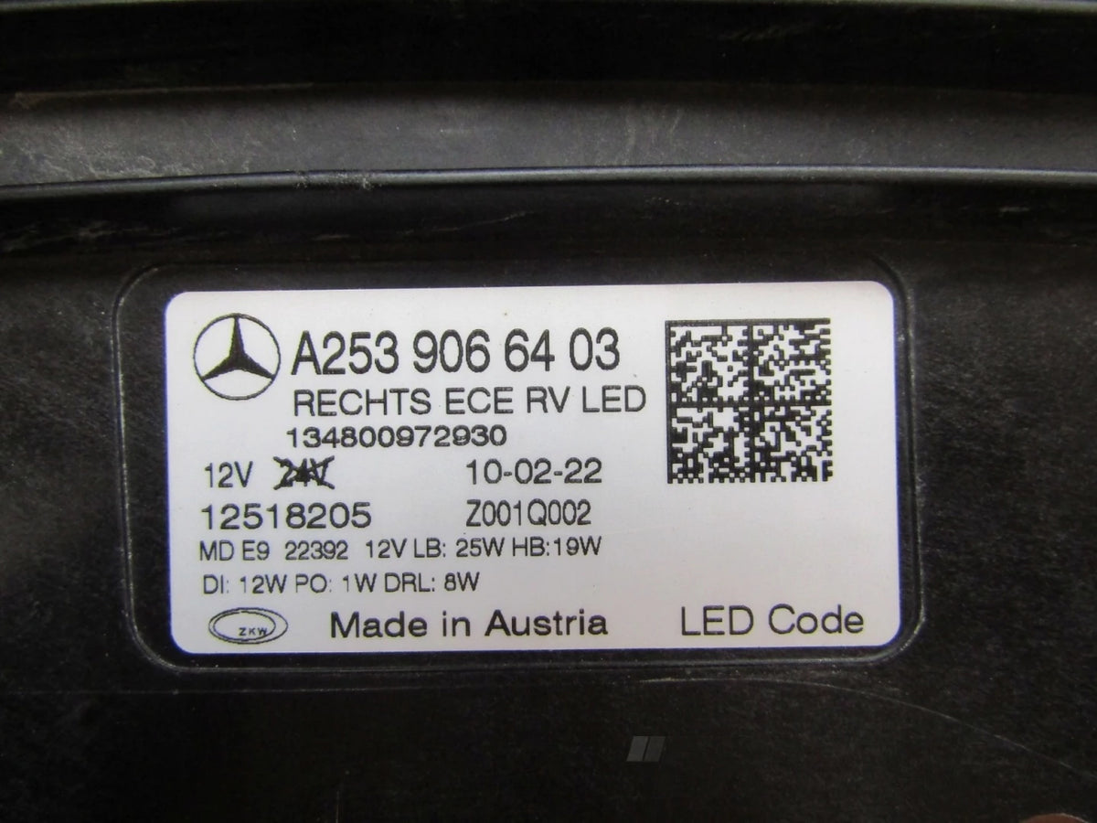 HEADLIGHT MERCEDES GLC W253 LED HIGH PERFORMANCE LIFT 19- RH A2539066403