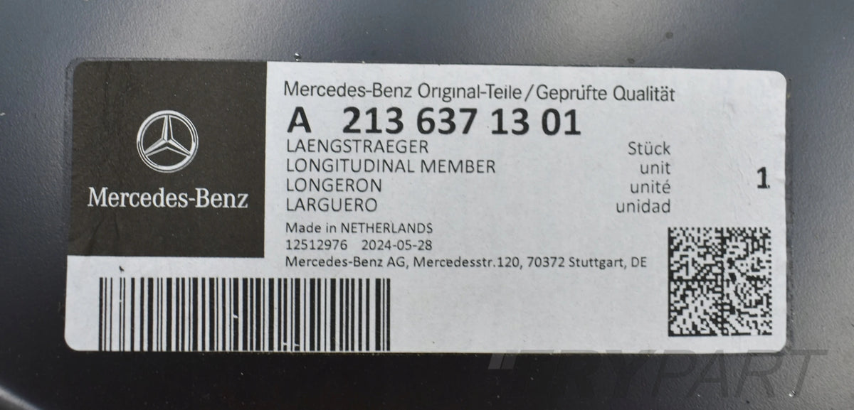 MERCEDES E CLASS W213 LEFT SILL CLADDING B-PILLAR ORG NEW A2136371301