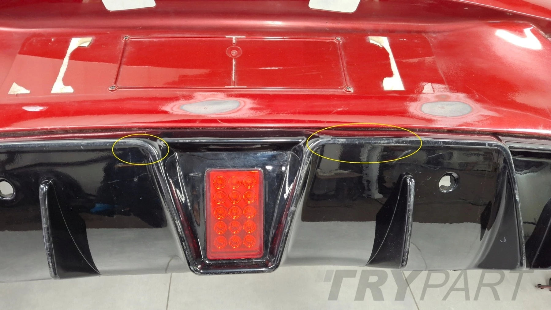 Rear bumper Mercedes C 205 COUPE CABRIO AMG Brabus 15-