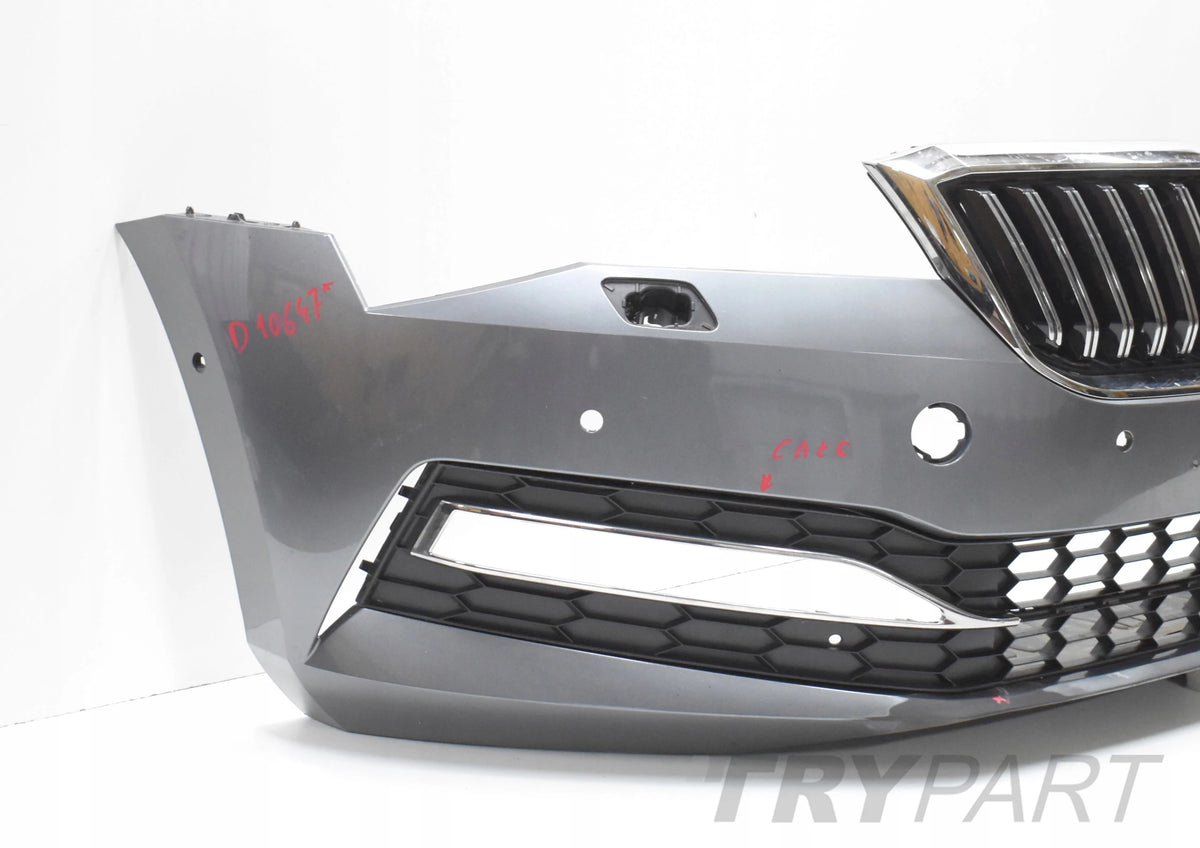SKODA SUPERB III LIFT 3V FRONT BUMPER ORG + GRILLE + GRILL