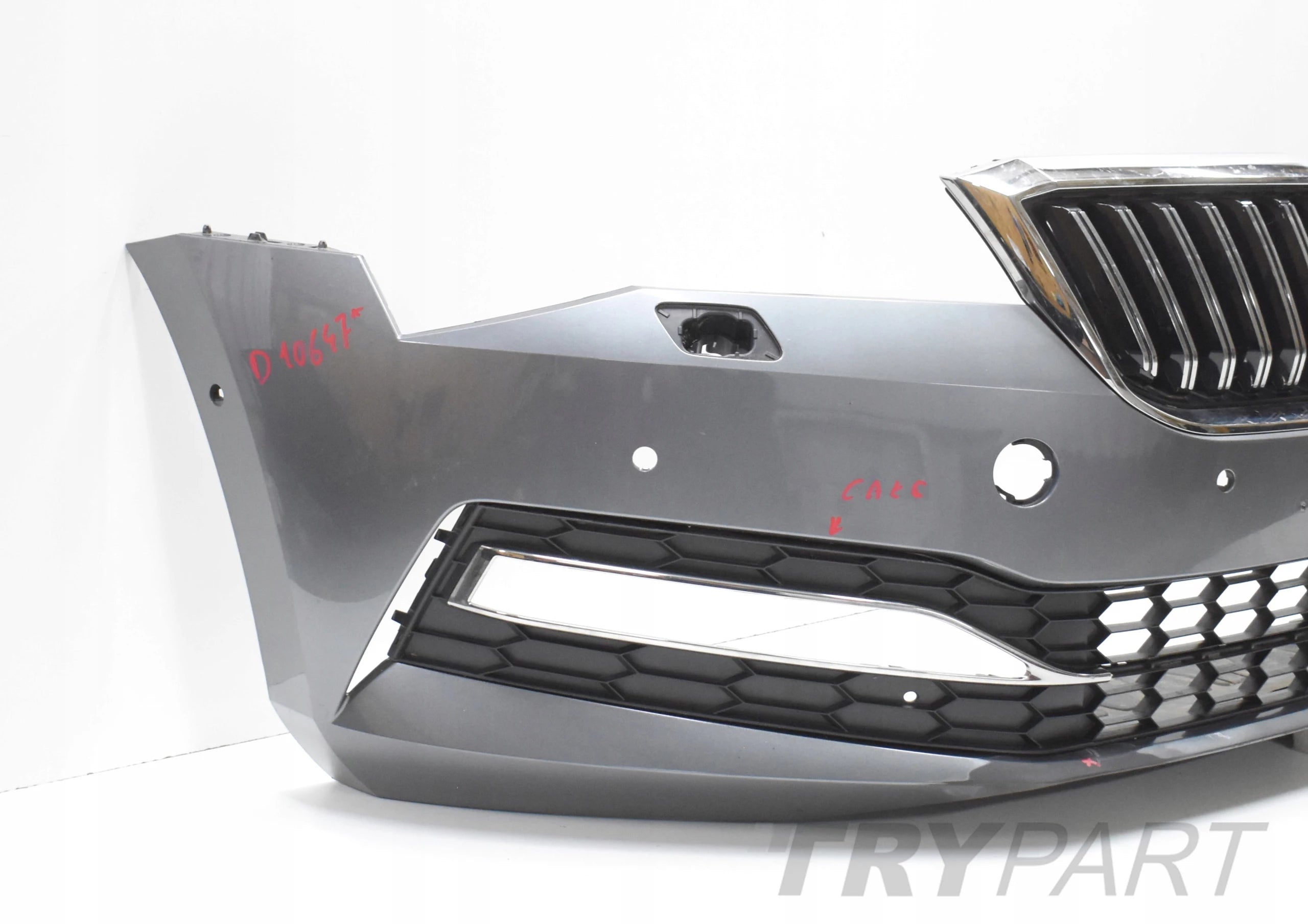 SKODA SUPERB III LIFT 3V FRONT BUMPER ORG + GRILLE + GRILL