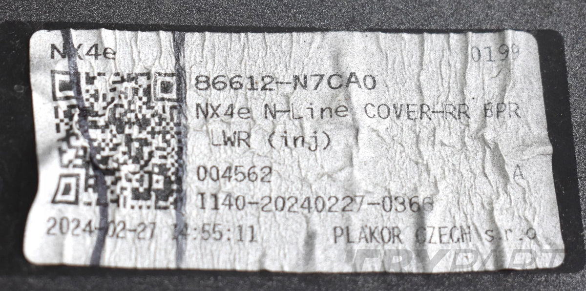 HYUNDAI TUCSON IV N LINE REAR BUMPER ORG