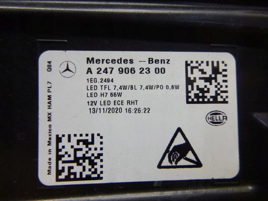 Mercedes GLB X247 W247 2019- Left Headlight