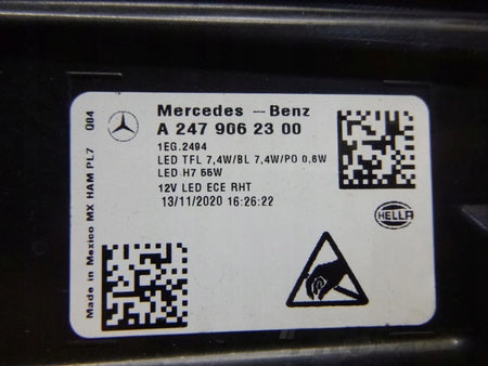Mercedes GLB X247 W247 2019- Left Headlight