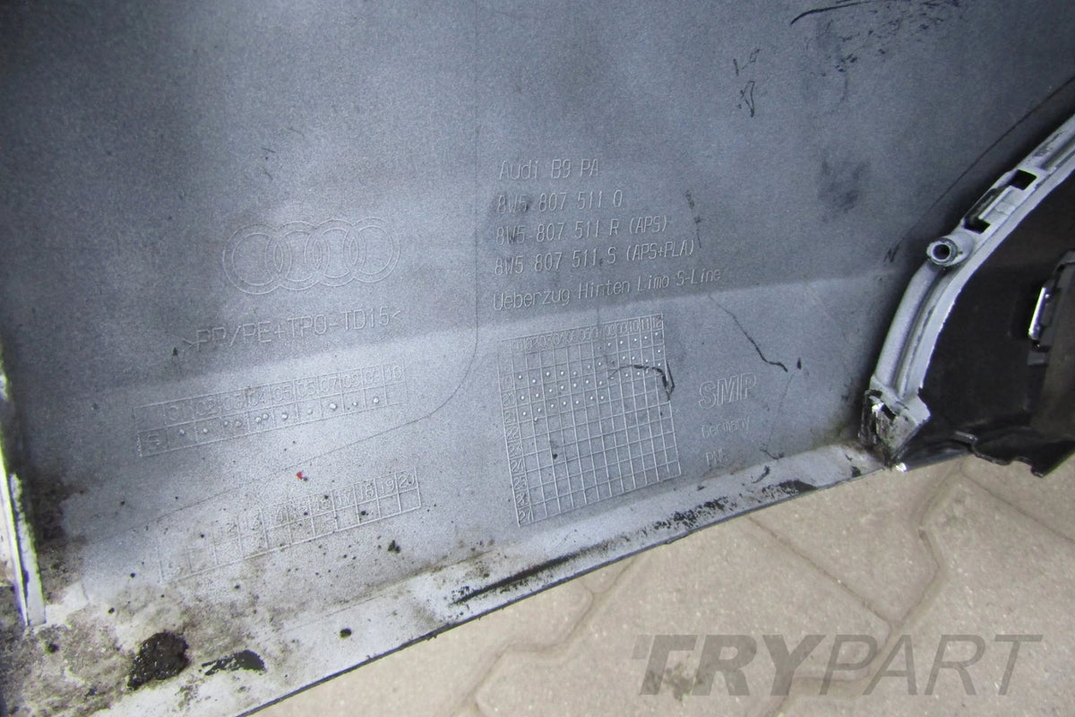 Rear bumper Audi A4 B9 8W5 S-Line SEDAN LIFT 19-