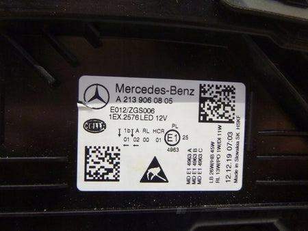 MERCEDES E-CLASS A 213 LIFT FULL LED 2020 RIGHT