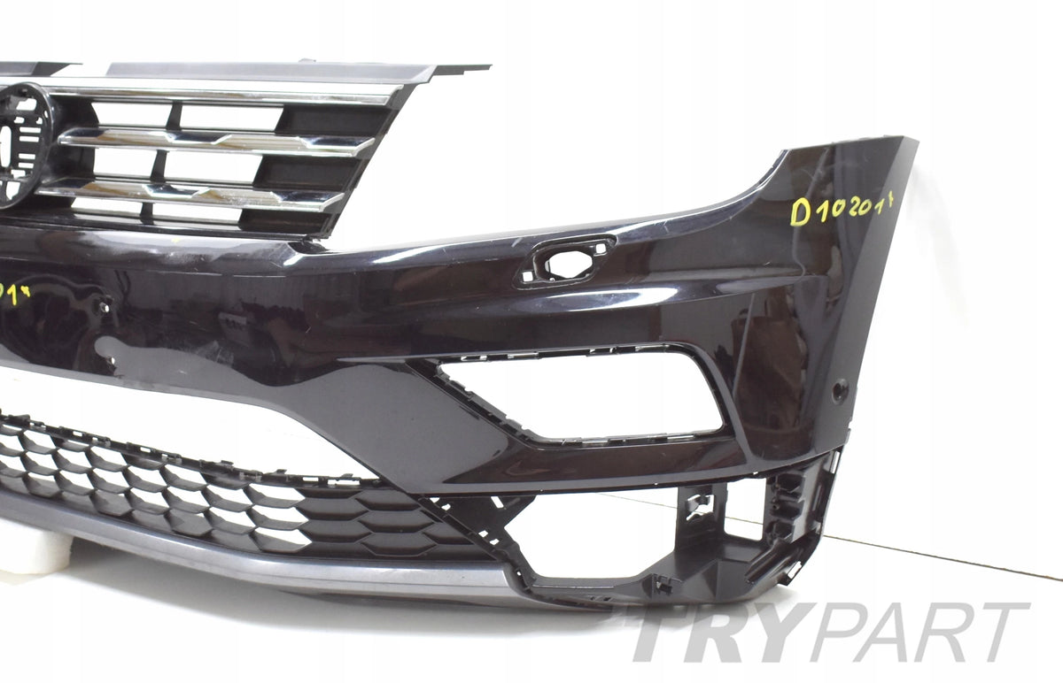 VW TIGUAN II 5NN ALLSPACE FRONT BUMPER ORG + GRILLE