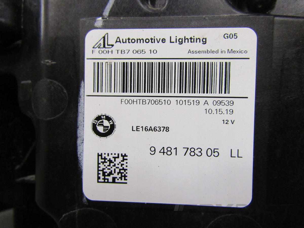 BMW X5 G05 X6 G06 FULL LED Headlight 18-23 LH LEFT 9481783