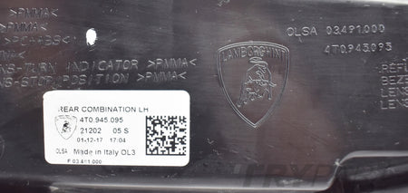 LAMBORGHINI HURACAN LEFT REAR TAIL LIGHT 4T0945095