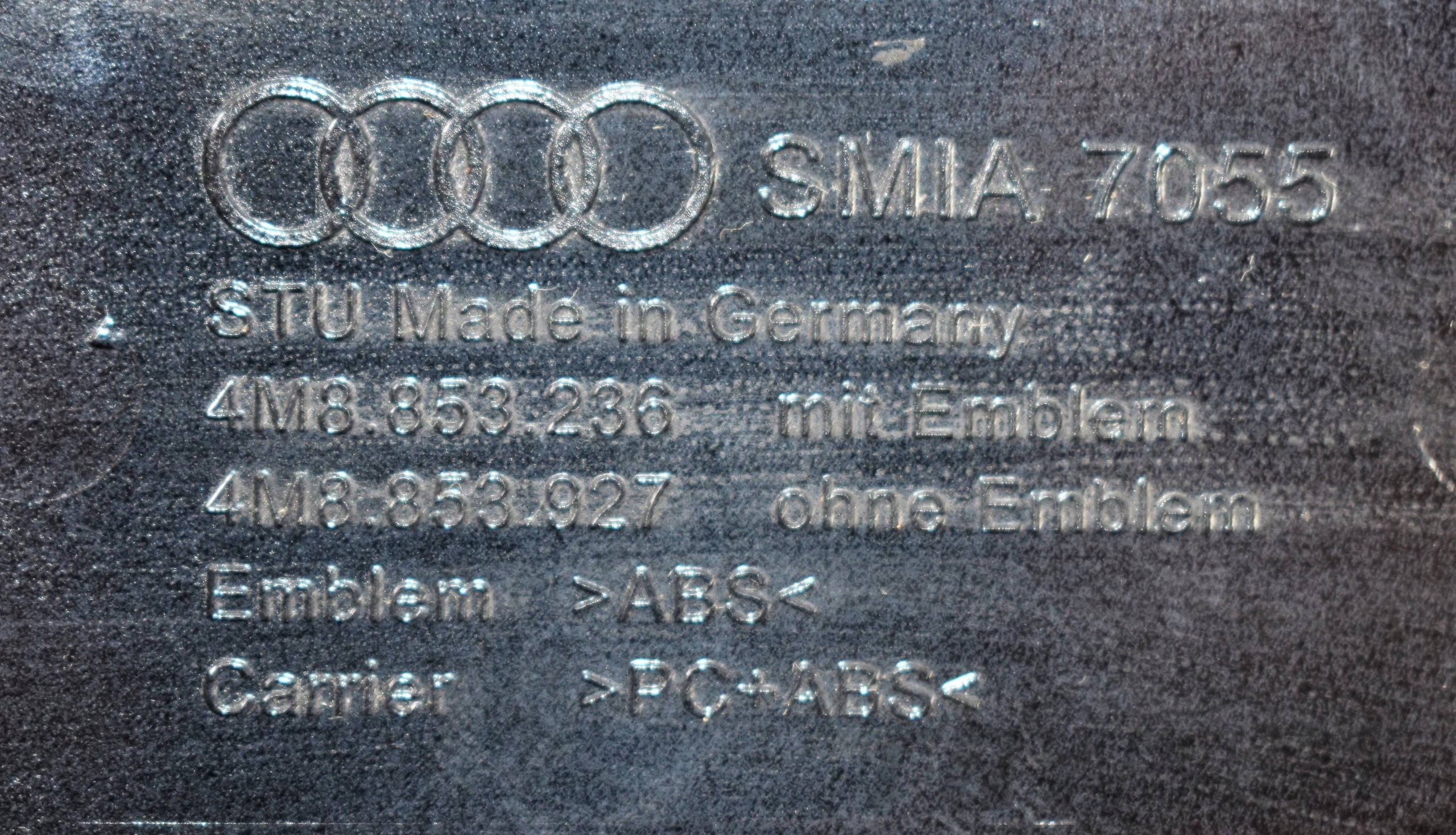 AUDI Q7 II 4M COVER REAR HATCH OEM