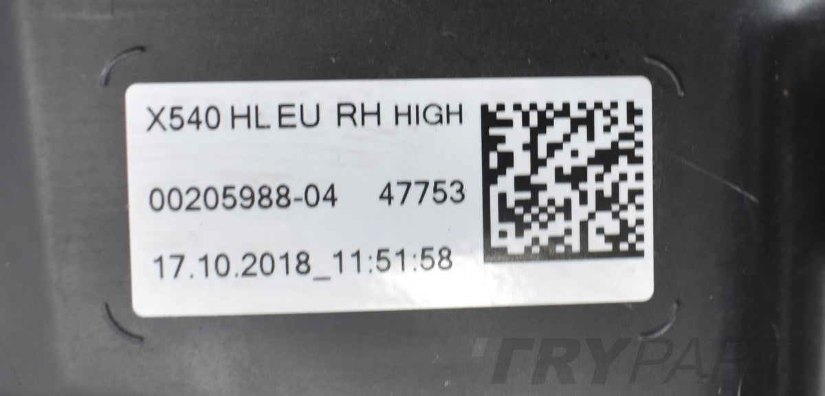 JAGUAR E PACE X540 RIGHT HEADLIGHT FRONT EU ORG