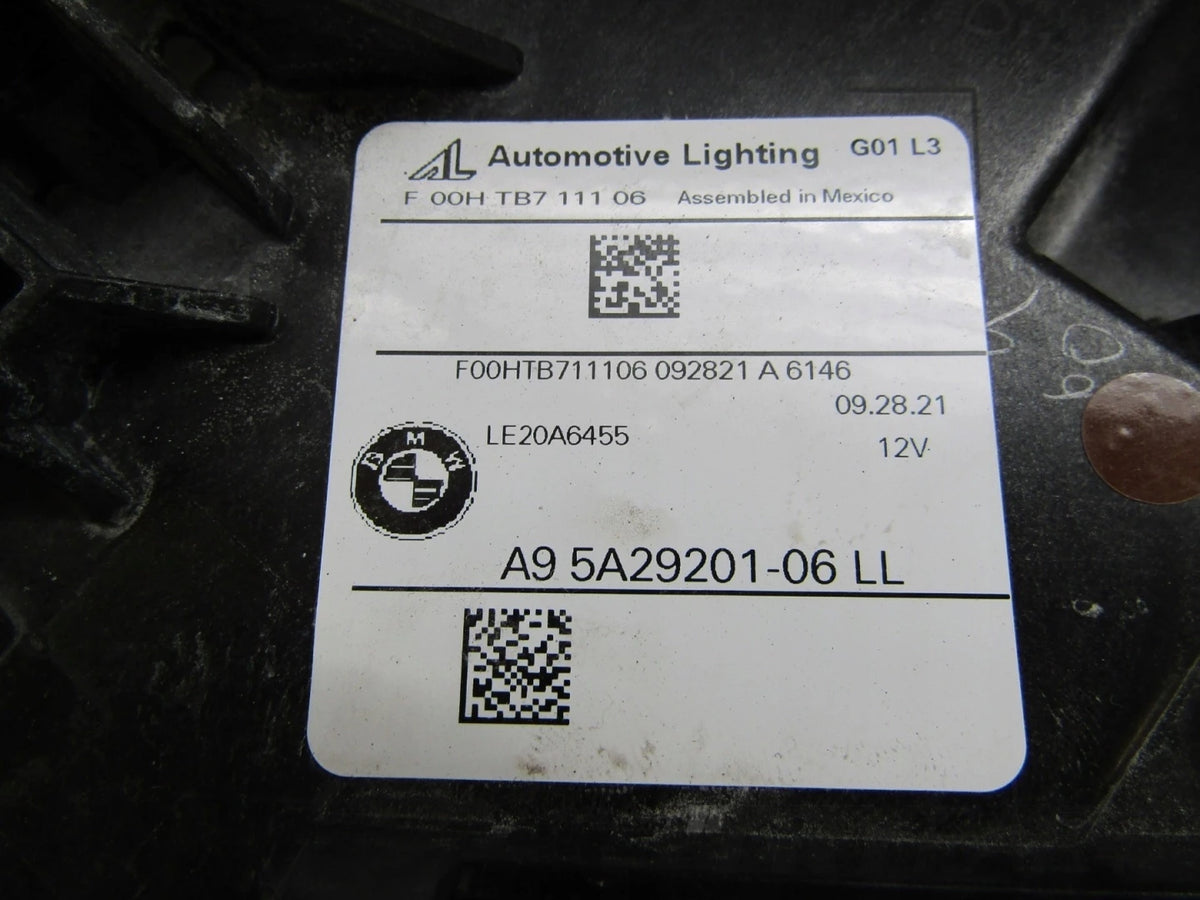 BMW X3 G01 X4 G02 Lift LCI FULL LED Headlight 21- LH 5A29201