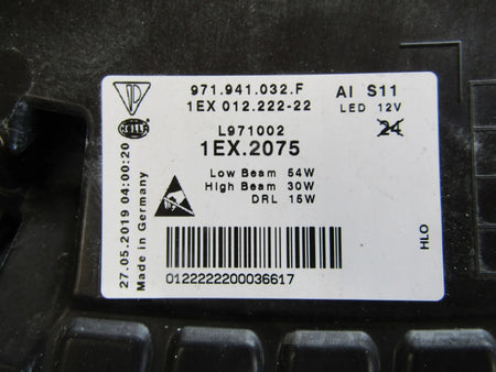 Porsche Panamera 971 FULL LED 16-23 RH RIGHT Headlight 971941032F