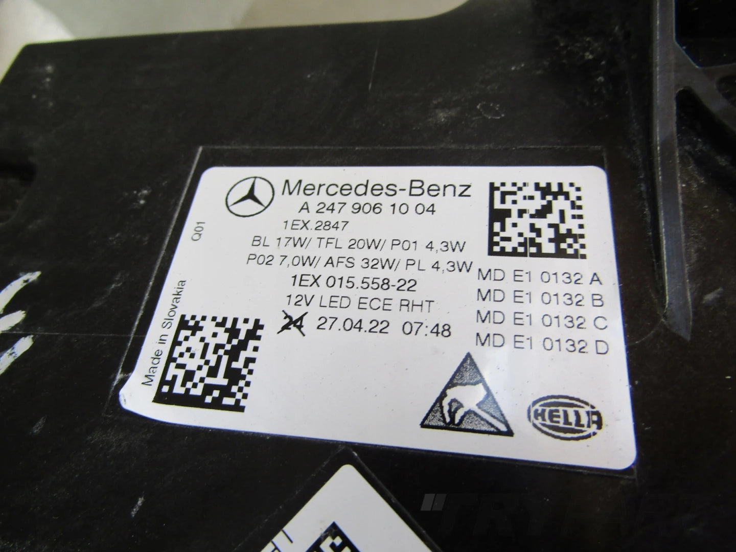 Front Lamp Mercedes B Class W247 Lift LED PERFORMANCE 22- RH A2479061004