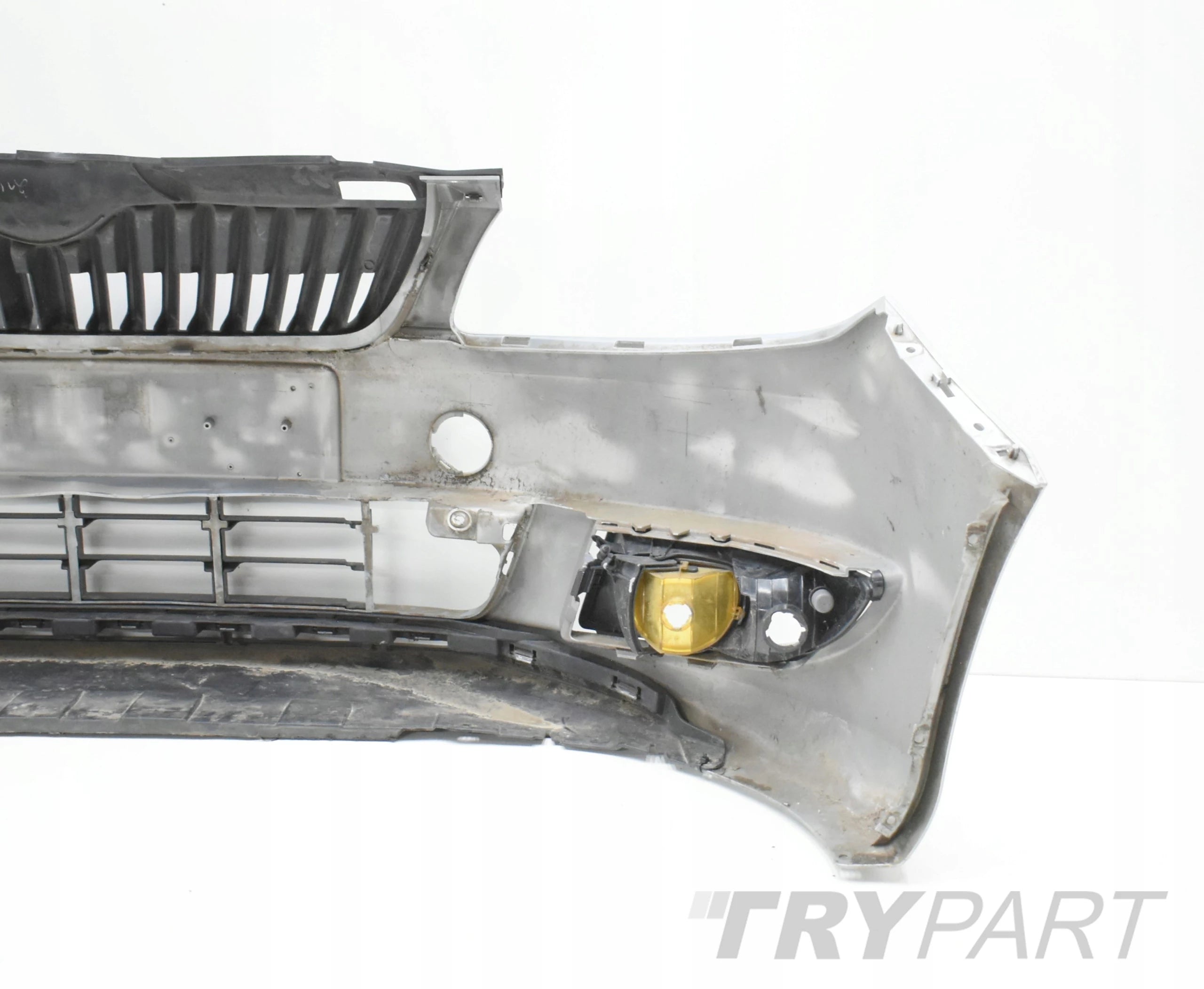 SKODA FABIA II LIFT 5J0 FRONT BUMPER ORIGINAL + GRILLE