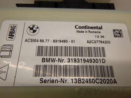 BMW F01 F07 F10 F06 F12 F25 F30 F32 AIRBAG MODULE