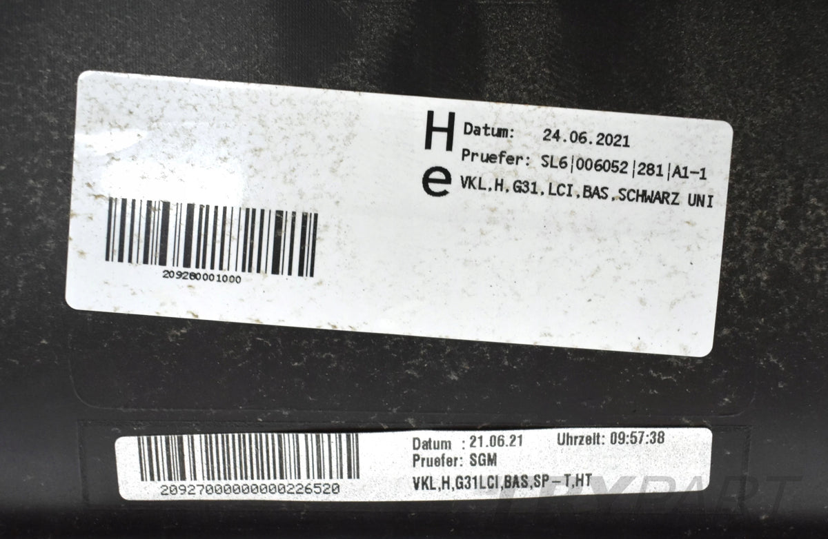 BMW 5 G31 LIFT LCI Rear Bumper Original Wagon
