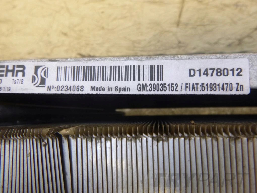 OPEL CORSA E LIFT ADAM Water Radiator Air Conditioning