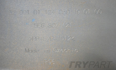 SKODA OCTAVIA IV 5E6 REAR BUMPER ORIGINAL SEDAN + BOTTOM