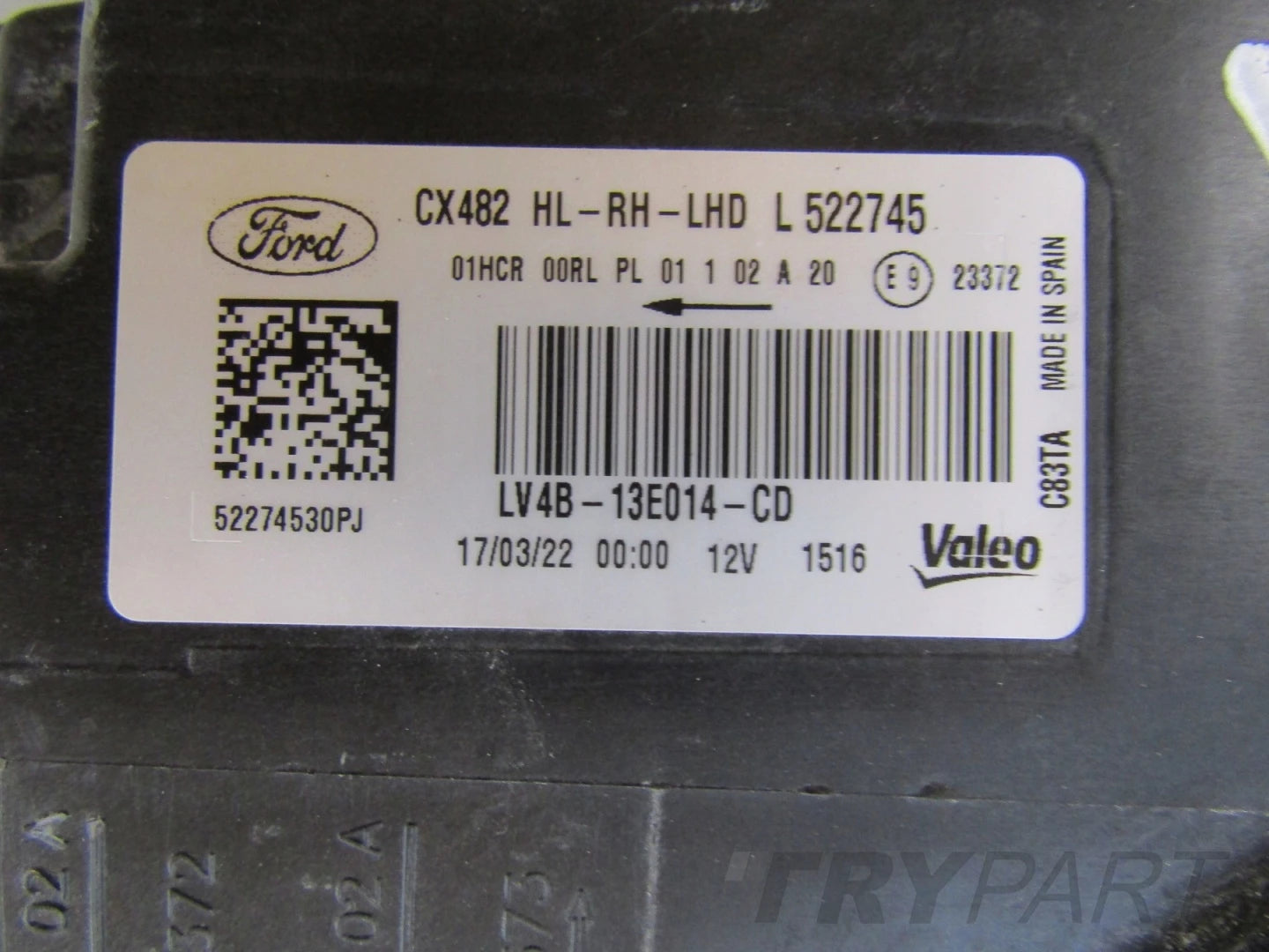 Ford Kuga MK3 LED Headlight RH 19-24 LV4B-13E014-CD