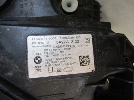 BMW 7 G11 G12 LIFT LCI LASER Front Lamp 18-22 LH 5A27A13-02