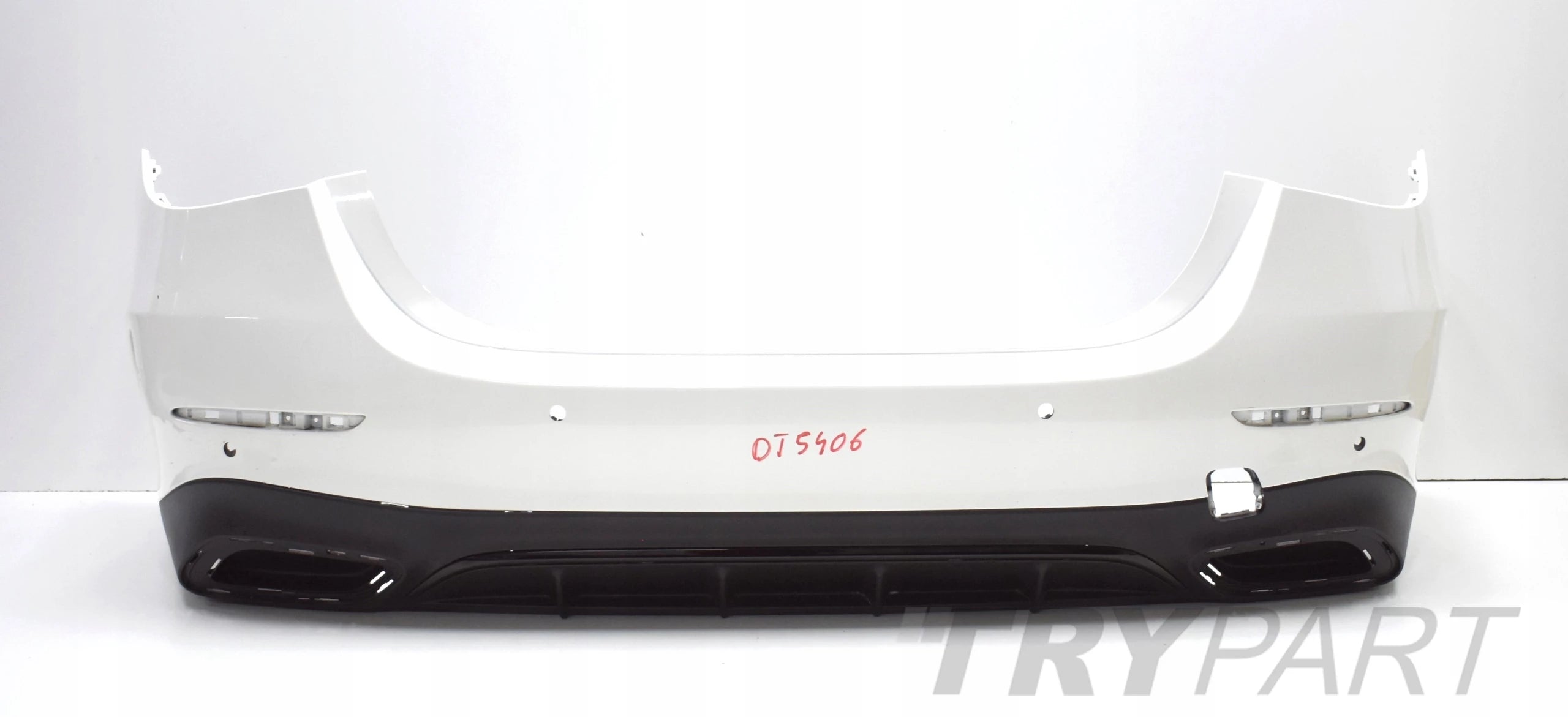 MERCEDES E-CLASS W214 AMG REAR BUMPER ORIGINAL SEDAN + BOTTOM + CHROME