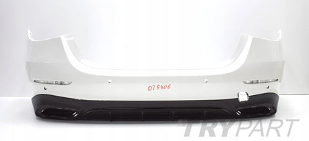 MERCEDES E-CLASS W214 AMG REAR BUMPER ORIGINAL SEDAN + BOTTOM + CHROME