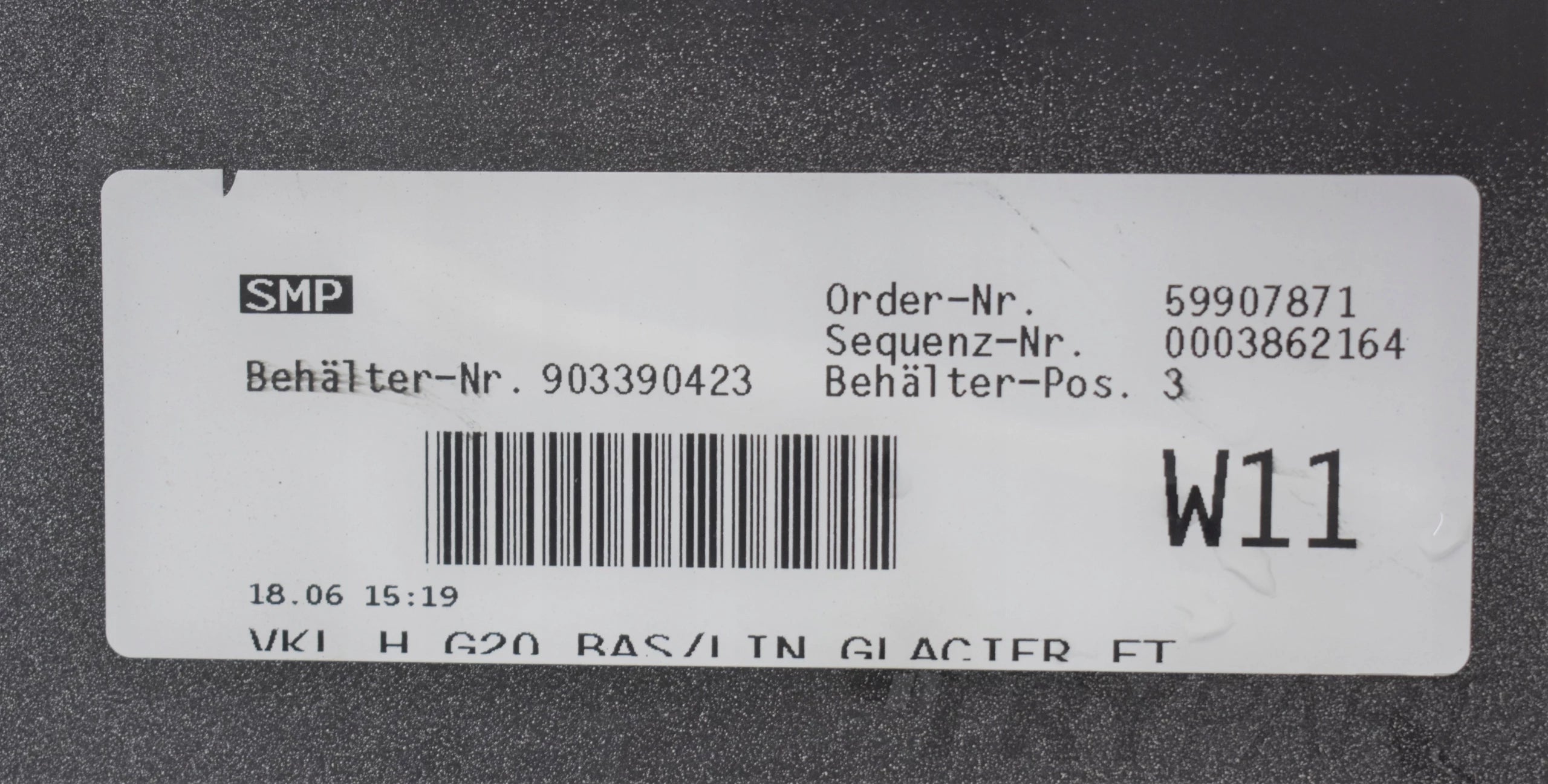 BMW 3 G20 REAR BUMPER EXCELLENT CONDITION SEDAN ORG!