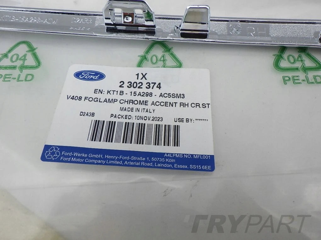FORD TRANSIT CONNECT 18- BUMPER TRIM CHROME LEFT GRILLE