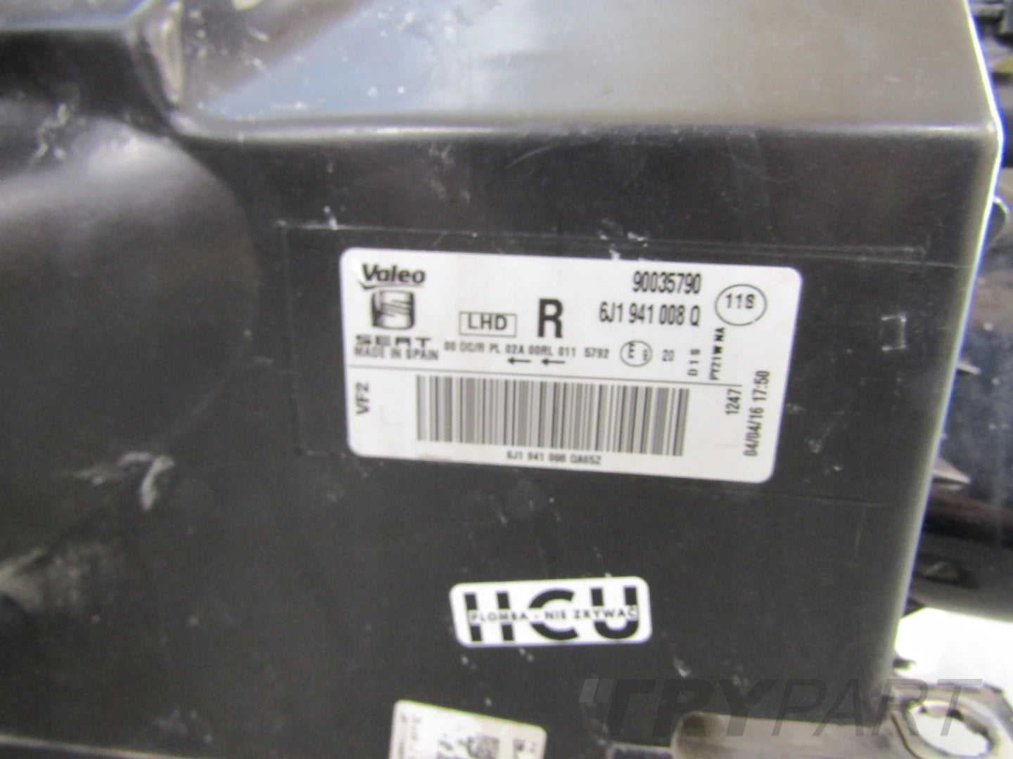 FRONT HEADLAMP SEAT IBIZA IV 4 FACELIFT XENON ACTIVE BEND R/H 12- 6J1941008Q
