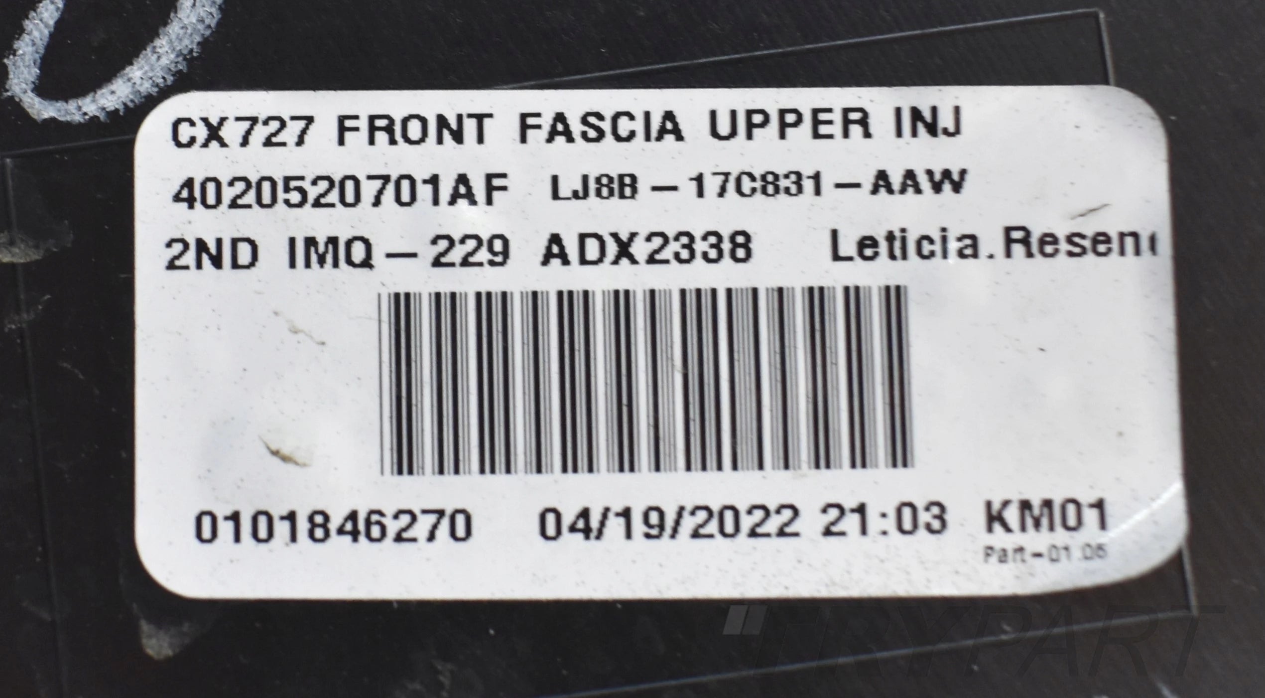 FORD MUSTANG MACH-E FRONT BUMPER + BRACKETS
