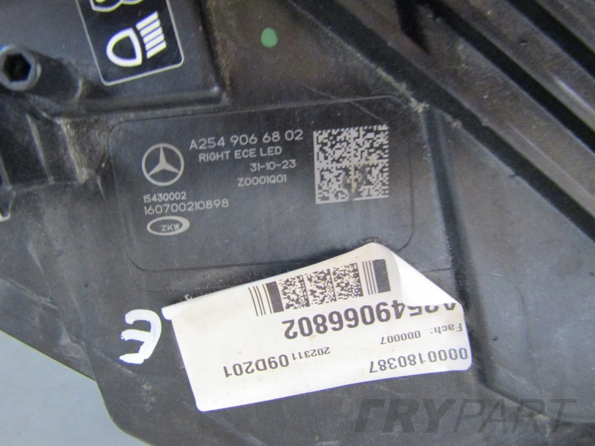 MERCEDES GLC 2 W254 FRONT HEADLIGHT FULL LED DIGITAL LIGHT 22- RH A2549066802