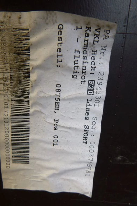 BMW 1 F20 F21 Rear Bumper