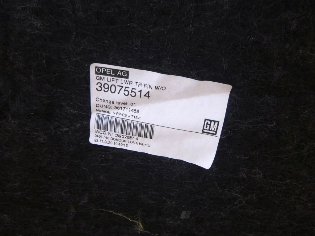 OPEL ASTRA K V 5 Tailgate Cover