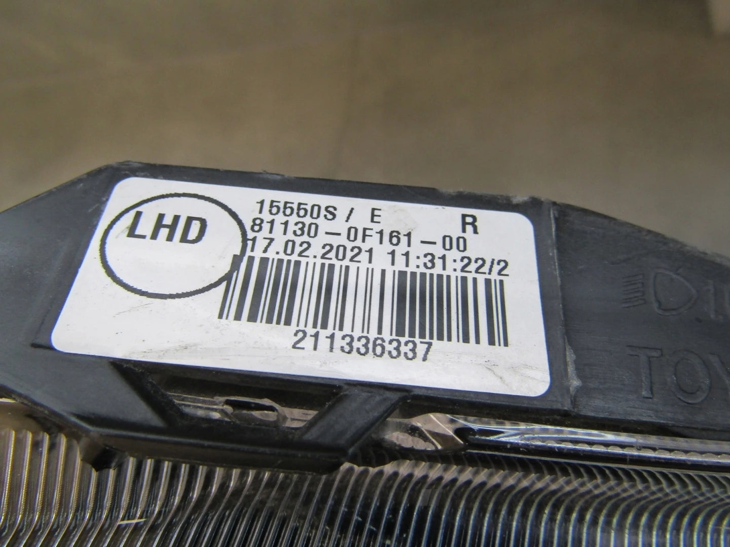 Front Headlight Toyota Verso LIFT STANDARD LENS 13-18 RH 81130-0F161