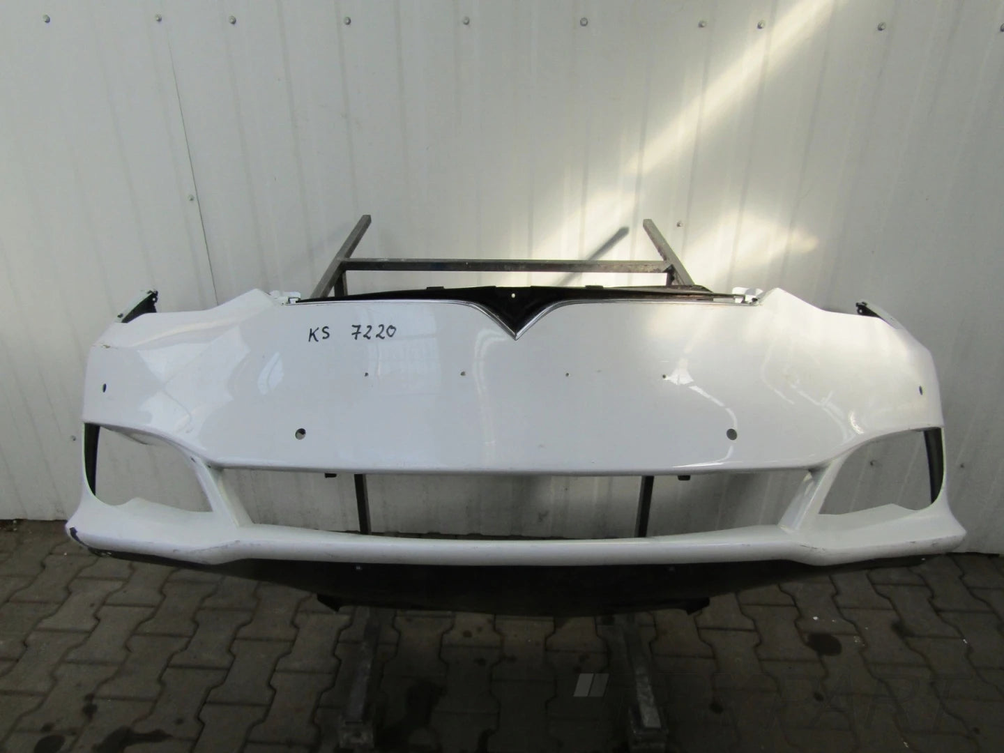 Front Bumper Tesla S Lift 16- (Plate + Frame)