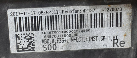 BMW 5 F10 F11 LCI RIGHT SILL MOLDING TRIM ORG