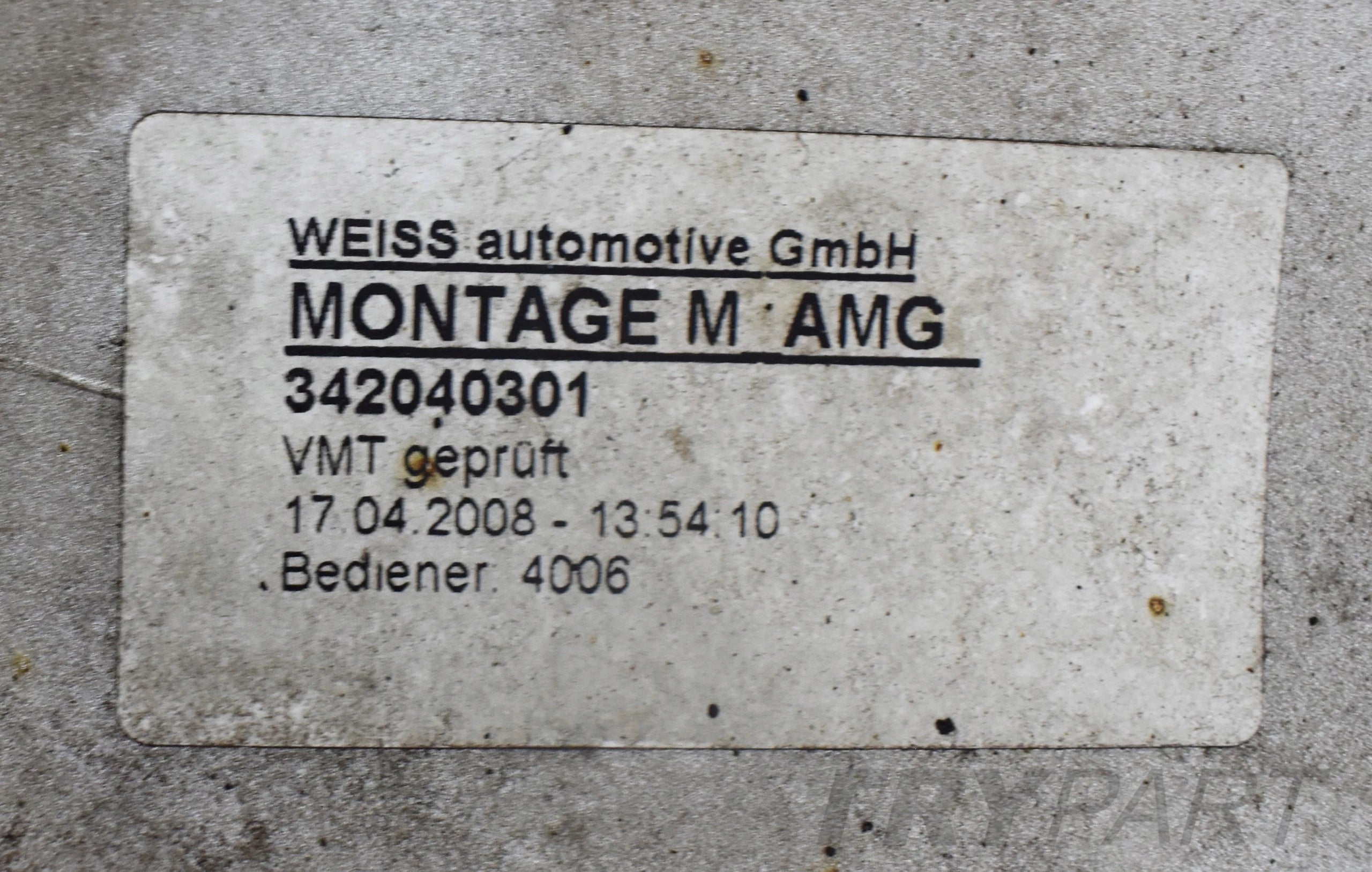 MERCEDES C-CLASS W204 AMG REAR BUMPER ESTATE