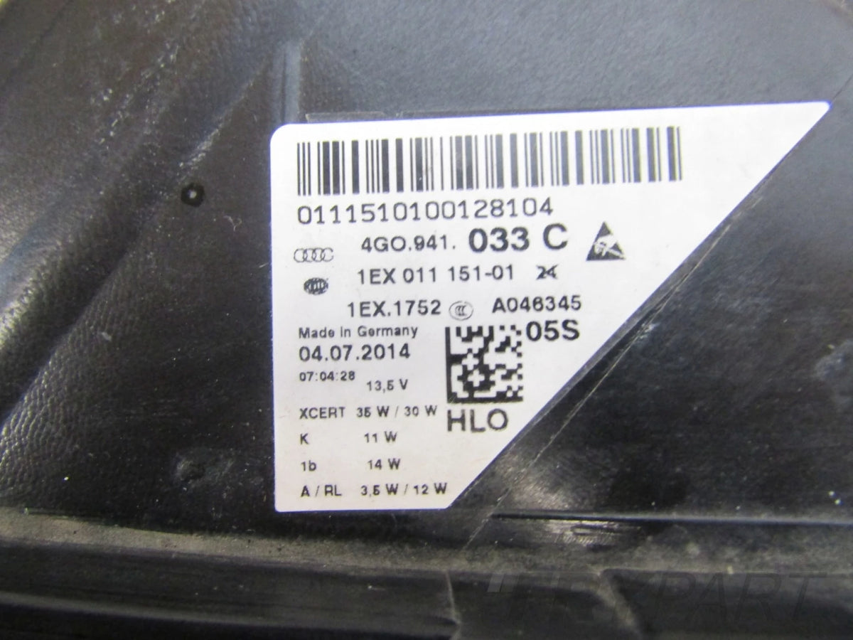 AUDI A6 C7 4G0 HEADLIGHT FULL LED MATRIX 11-15 LH 4G0941033C