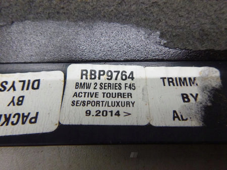BMW 2 F45 rear bumper trim carbon