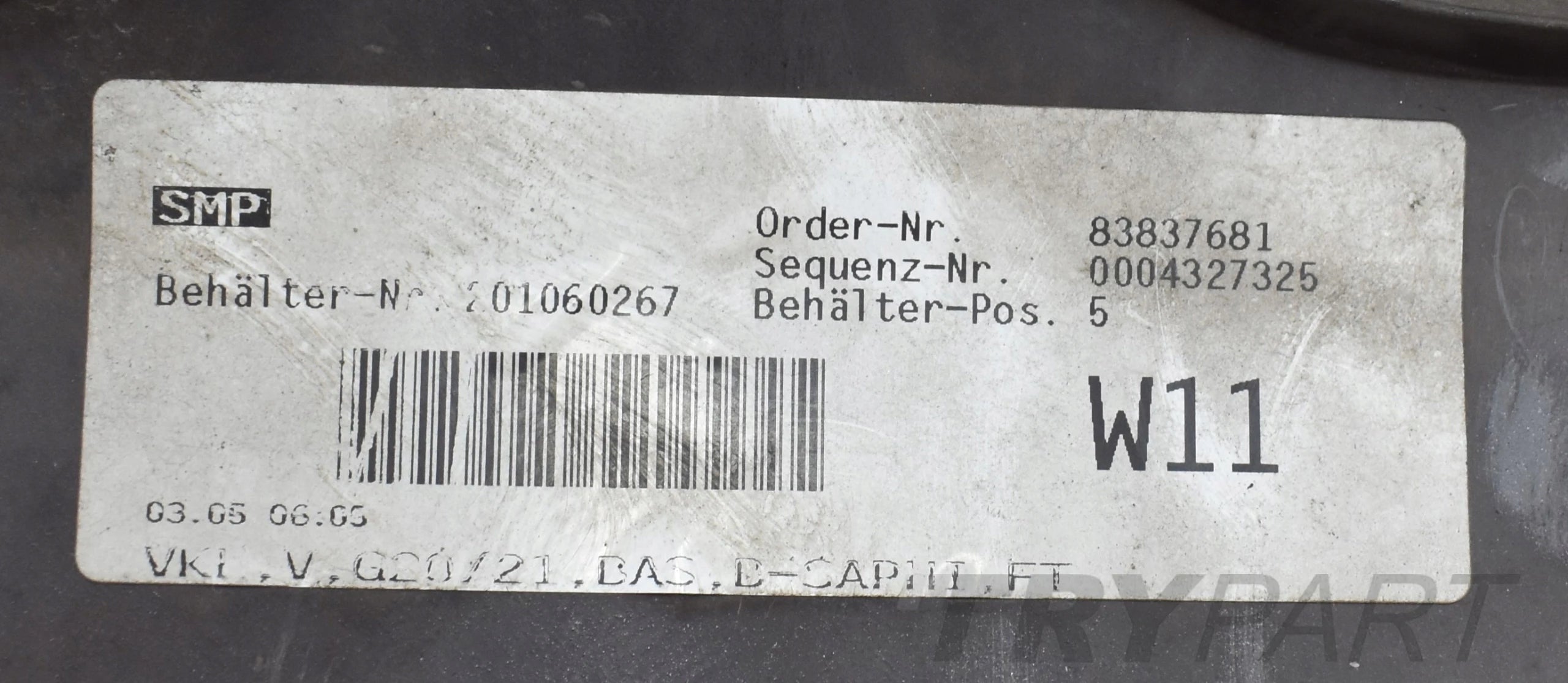 BMW G20 G21 FRONT BUMPER ORG