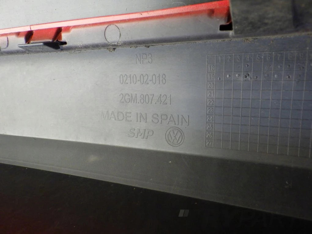 VW T CROSS 2GM 2018- REAR BUMPER WITHOUT PDC