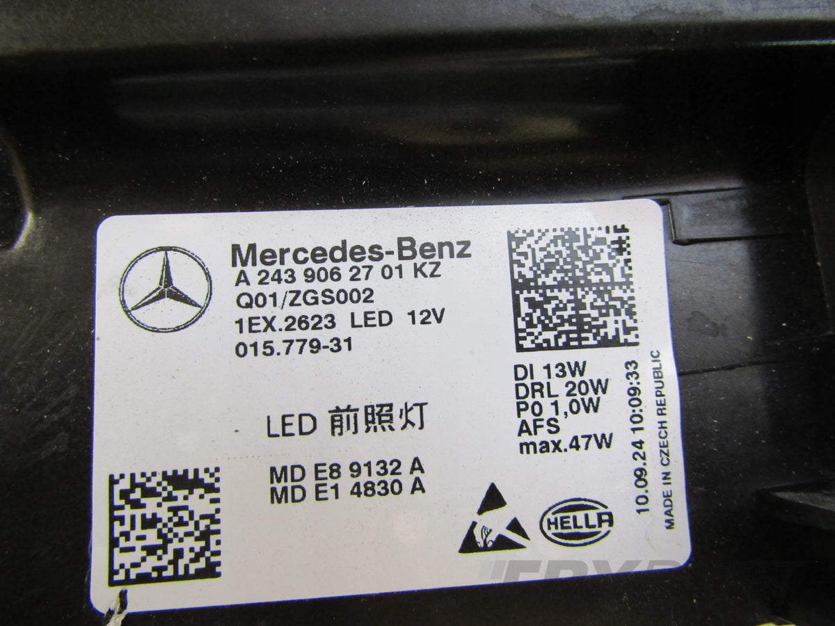 HEADLIGHT MERCEDES EQA EQB W243 FULL LED PERFORMANCE LH LEFT 21-24