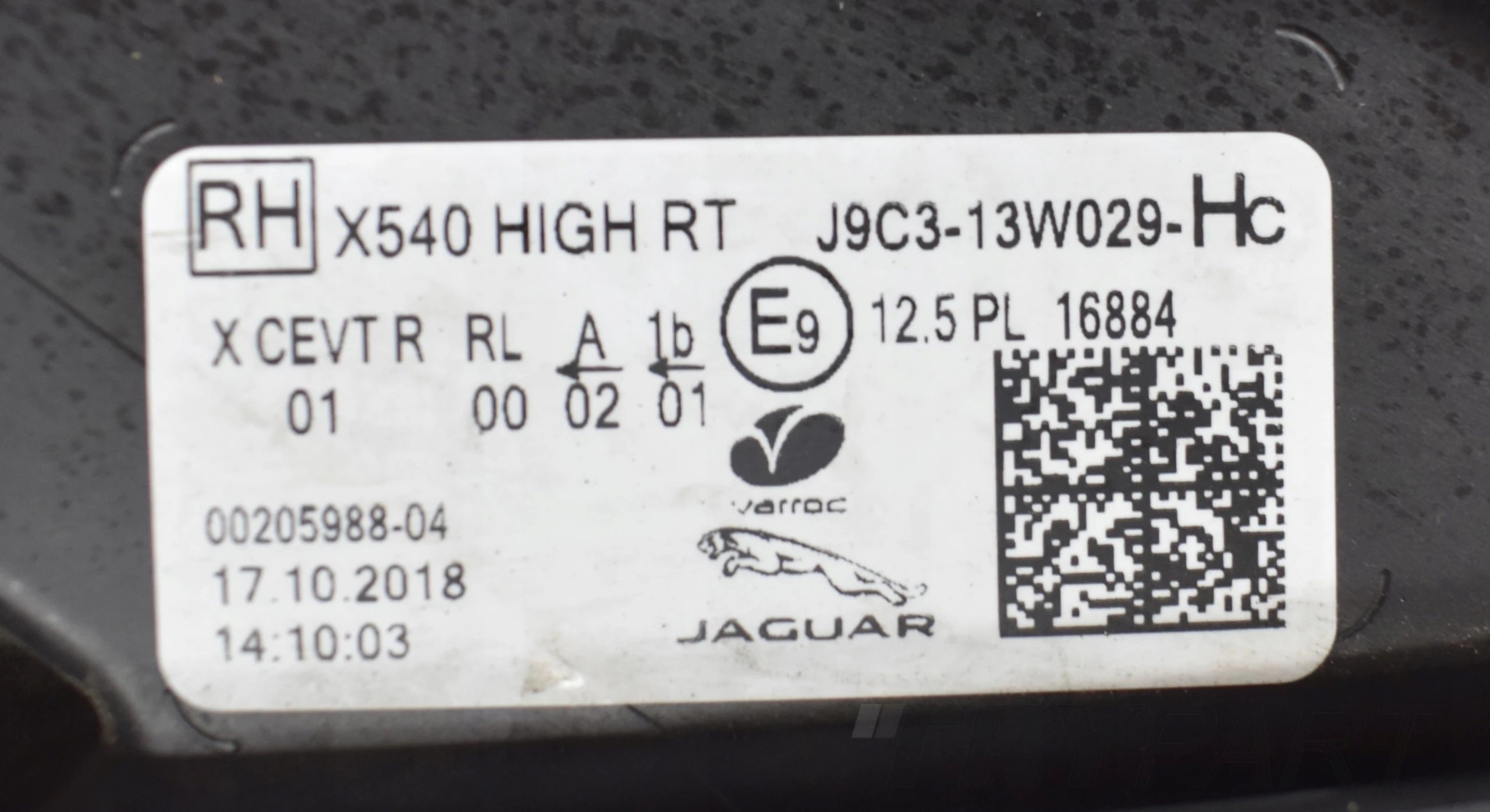 JAGUAR E PACE X540 RIGHT HEADLIGHT FRONT EU ORG