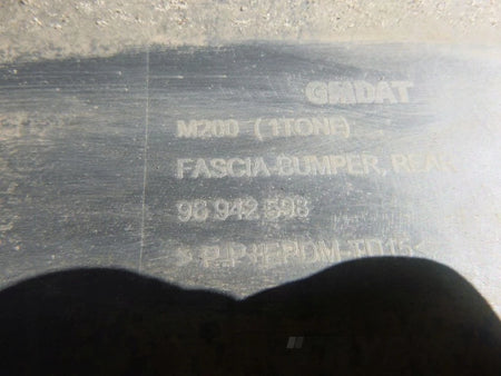 CHEVROLET SPARK II LIFT 08- Rear Bumper