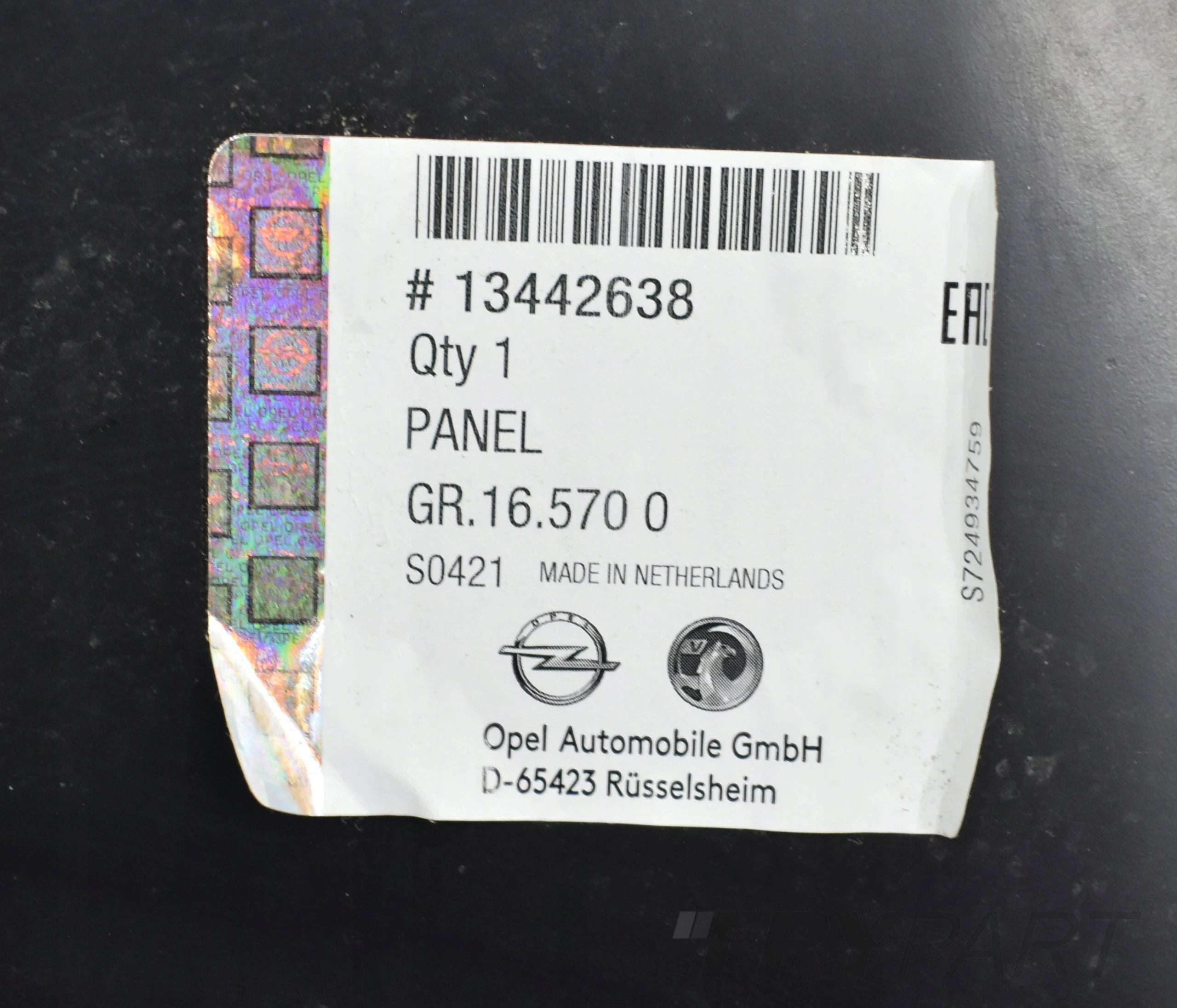 OPEL ASTRA J IV LEFT SILL PANEL BODY PILLAR ORG NEW HB
