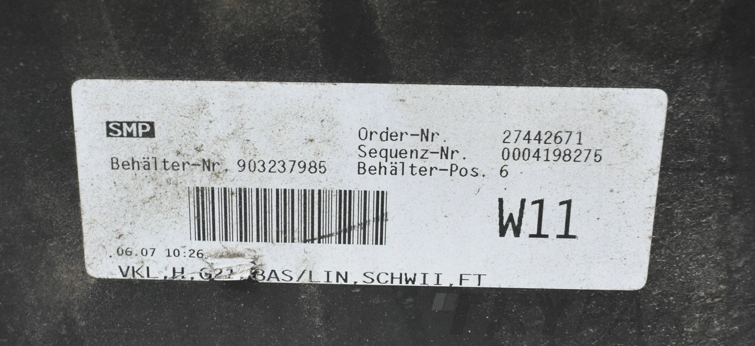 BMW 3 G21 REAR BUMPER ORG TOURING