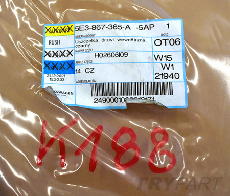 SKODA OCTAVIA IV 53E RIGHT FRONT DOOR SEAL NEW